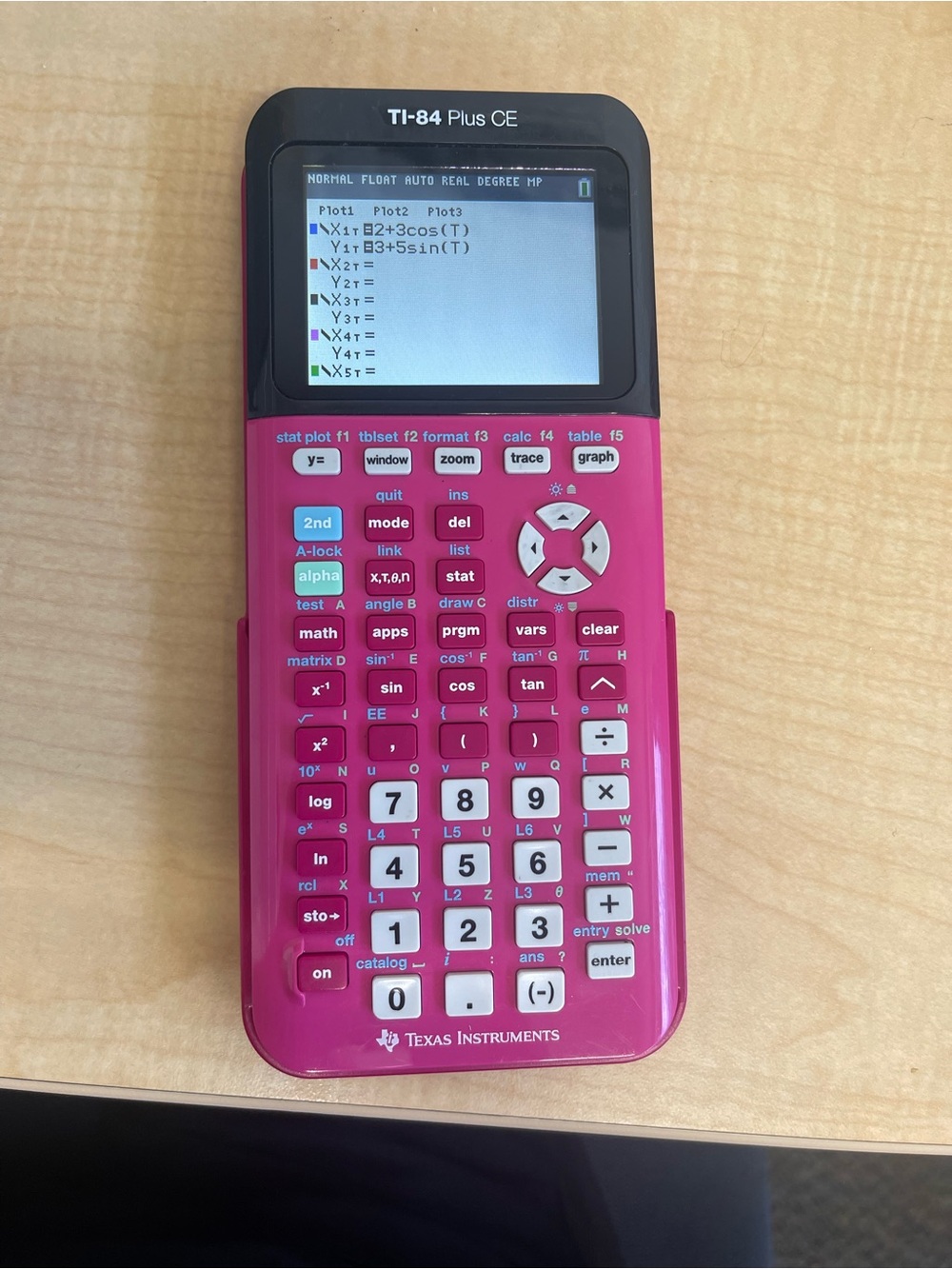 Texas Instruments TI-84 plus CE Pink